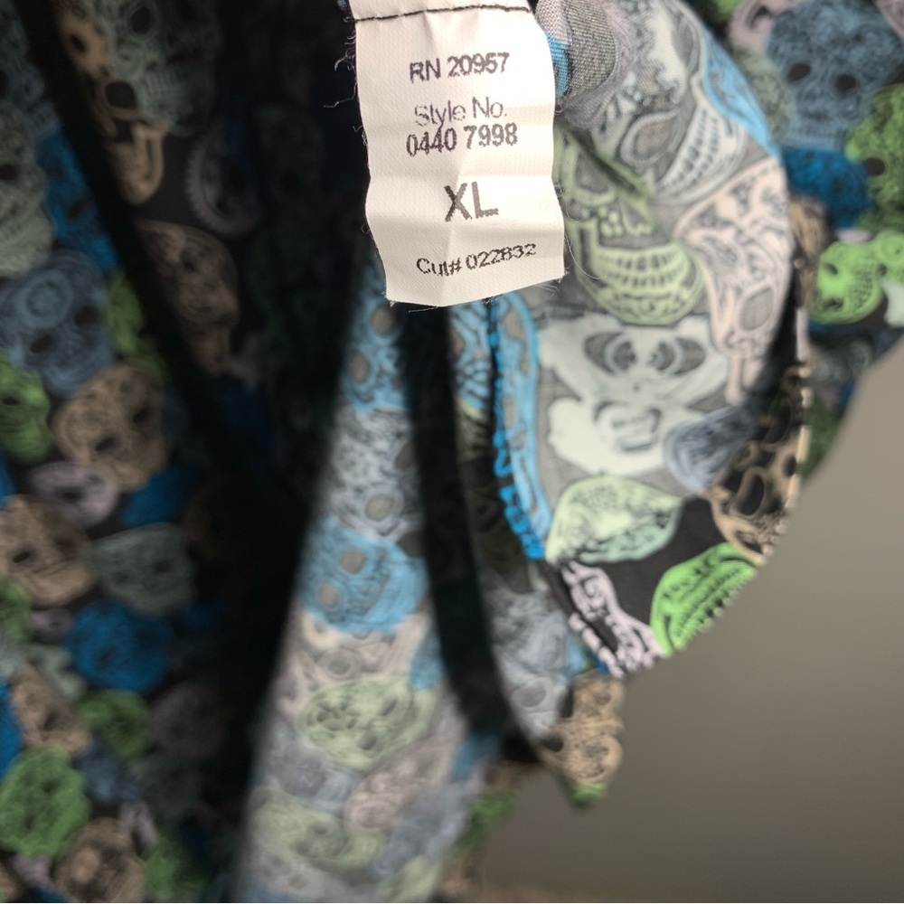 Harley-Davidson Multicolor Skull Pattern Men's Sh… - image 5